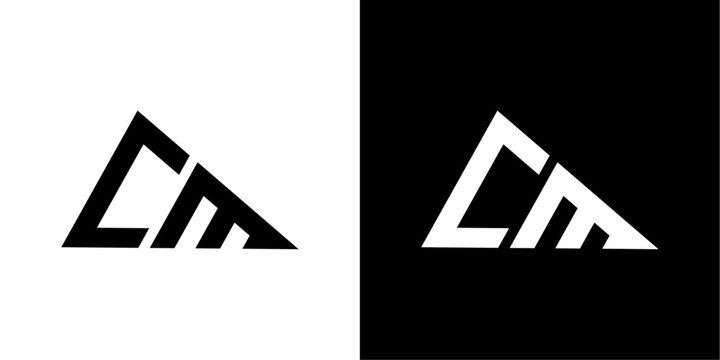vector logo cm abstract