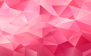 Modern pink background, low polygon.