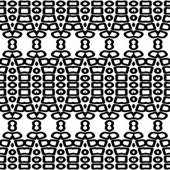 Abstract Shapes.Vector seamless black and white pattern.Design element for prints, decoration, cover, textile, digital wallpaper, web background, wrapping paper, clothing, fabric, packaging, cards.