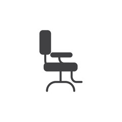 barber's chair icon. sign for mobile concept and web design. outline vector icon. symbol, logo illustration. vector graphics.