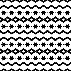 Abstract Shapes.Vector Seamless Black and White Pattern.Design element for prints, decoration, cover, textile, digital wallpaper, web background, wrapping paper, clothing, fabric, packaging, cards.