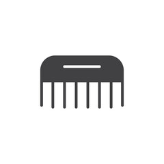 comb icon. sign for mobile concept and web design. outline vector icon. symbol, logo illustration. vector graphics.
