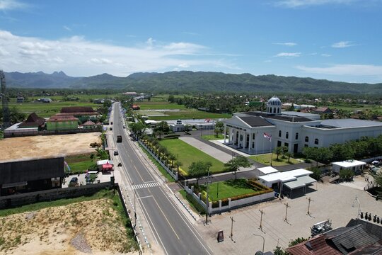 defaultPacitan, Indonesia 22 December 2023 : President SBY gallery museum view frome above in Pacitan Java Indonesia