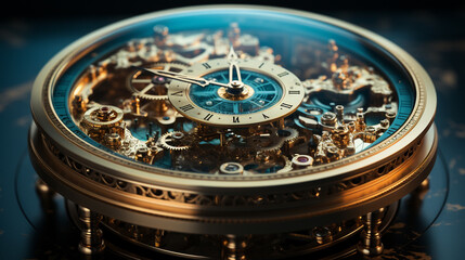 Fototapeta premium Old watch mechanism