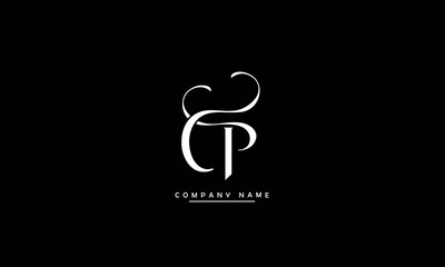 PC, CP, P, C Abstract Letters Logo Monogram
