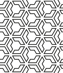 Obraz na płótnie Canvas Vector seamless texture. Modern geometric background with hexagonal tiles.