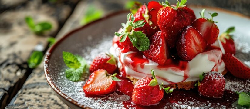 strawberry dessert