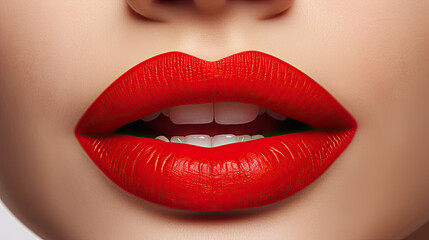 Obraz premium Red women lips
