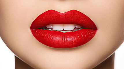 Fototapeta premium Red women lips