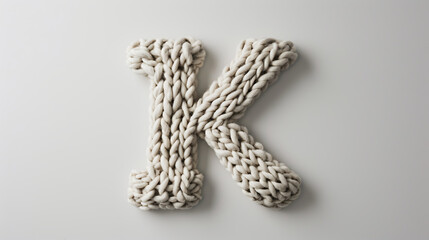Knitted Letter K
