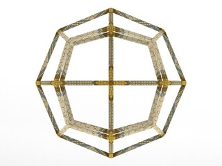 Wireframe Shape Deltoidal Icositetrahedron 3D print model