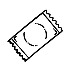 svg small candy doodle element set