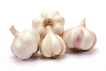 Fototapeta premium garlic isolated on white. 