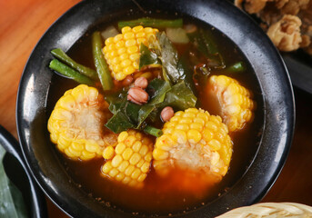 Sayur asem or Indonesian Vegetable Tamarind Soup is an Indonesian vegetable soup.