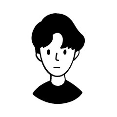 svg smart people doodle element set