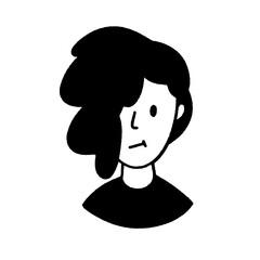 svg smart people doodle element set