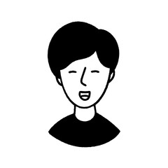 svg smart people doodle element set