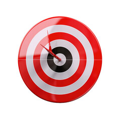 Target goal bullseye isolated on white or transparent background