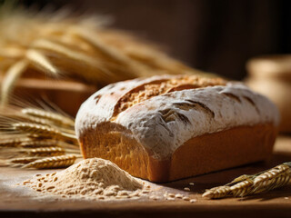 The taste of real bread: photos of wheat, flour and bread with a crispy crust