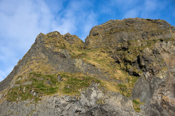 Structure of a rock, Vik, south Iceland
