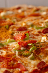 pizza with salami
