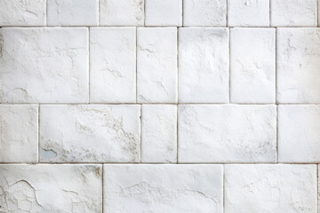 Abstract texture of white old ceramic tiles