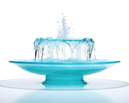 Water Fountain isolated on white or transparent background