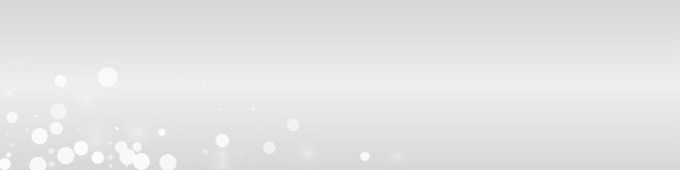 Silver Snow Vector Grey Panoramic Background.
