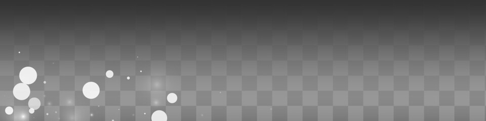 Gray Snowfall Vector Transparent Panoramic