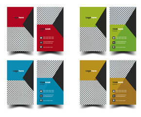  Business cards Modern business cards templates.Business card template design with front and back presentation. modern Luxury Business card design template. business  visiting card design with   compa © MDMursalin