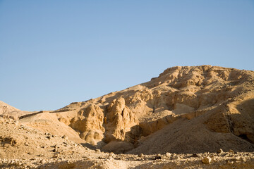 Fototapeta na wymiar Egypt Luxor Valley of the Kings on a sunny autumn day