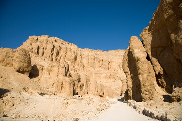 Egypt Luxor Valley of the Kings on a sunny autumn day