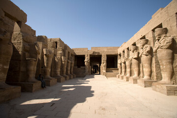 Egypt Luxor Karnak Temple on a sunny autumn day