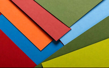 Abstract background made of colored paper sheets can be used as a background