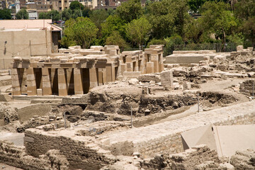 Obraz premium Egypt Aswan Temple on Philae Island on a sunny autumn day