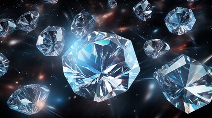 Realistic diamond texture close up - obrazy, fototapety, plakaty