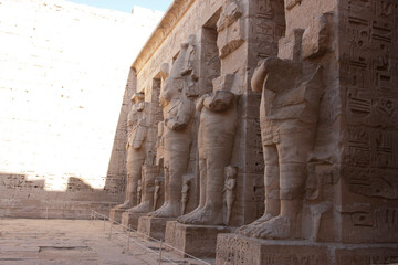 Egypt Luxor Karnak Temple on a sunny autumn day