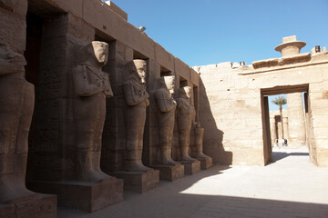 Egypt Luxor Karnak Temple on a sunny autumn day