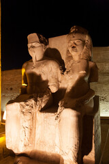 Egypt Luxor Luxor Temple at night