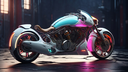A futuristic motorcycle inspired by Leica designs
