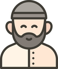 Muslim man icon