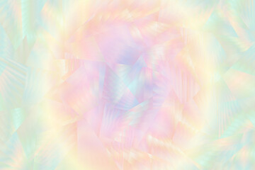 Abstract pastel holographic gradient background. Colorful holographic texture. Dreamy effect.