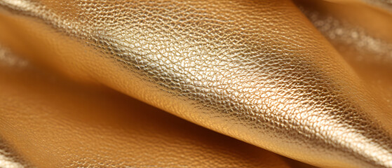 Gold leather texture and background