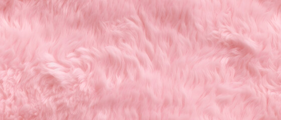 Fototapeta premium Long pink fur. Seamless background or texture.