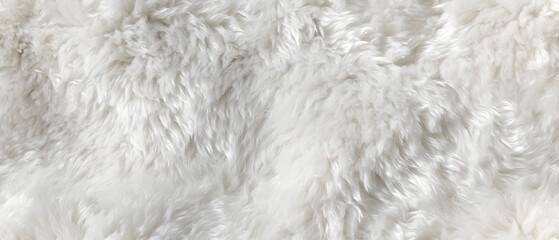 Obraz premium Long white fur. Seamless background or texture.