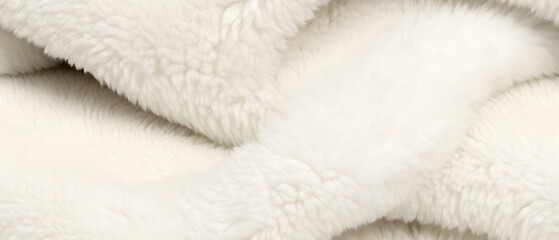 Fototapeta na wymiar Long white fur. Seamless background or texture.