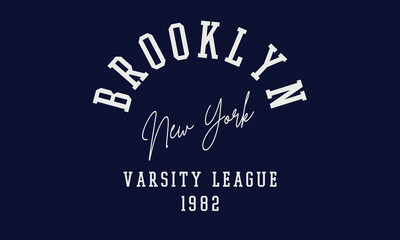 Vector artwork in varsity vintage style, perfect for t-shirts and sweatshirts.