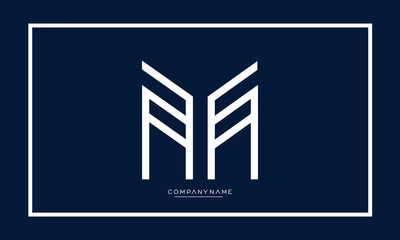 MY or YM Alphabet letters abstract logo monogram