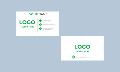 Horizontal and vertical layout Business card design template Modern Business Card - Creative and Clean Business Card Template  Double-sided creative business card template.