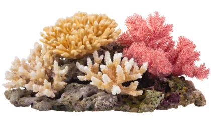 Fototapeten Coral reef - isolated on transparent background © Marko